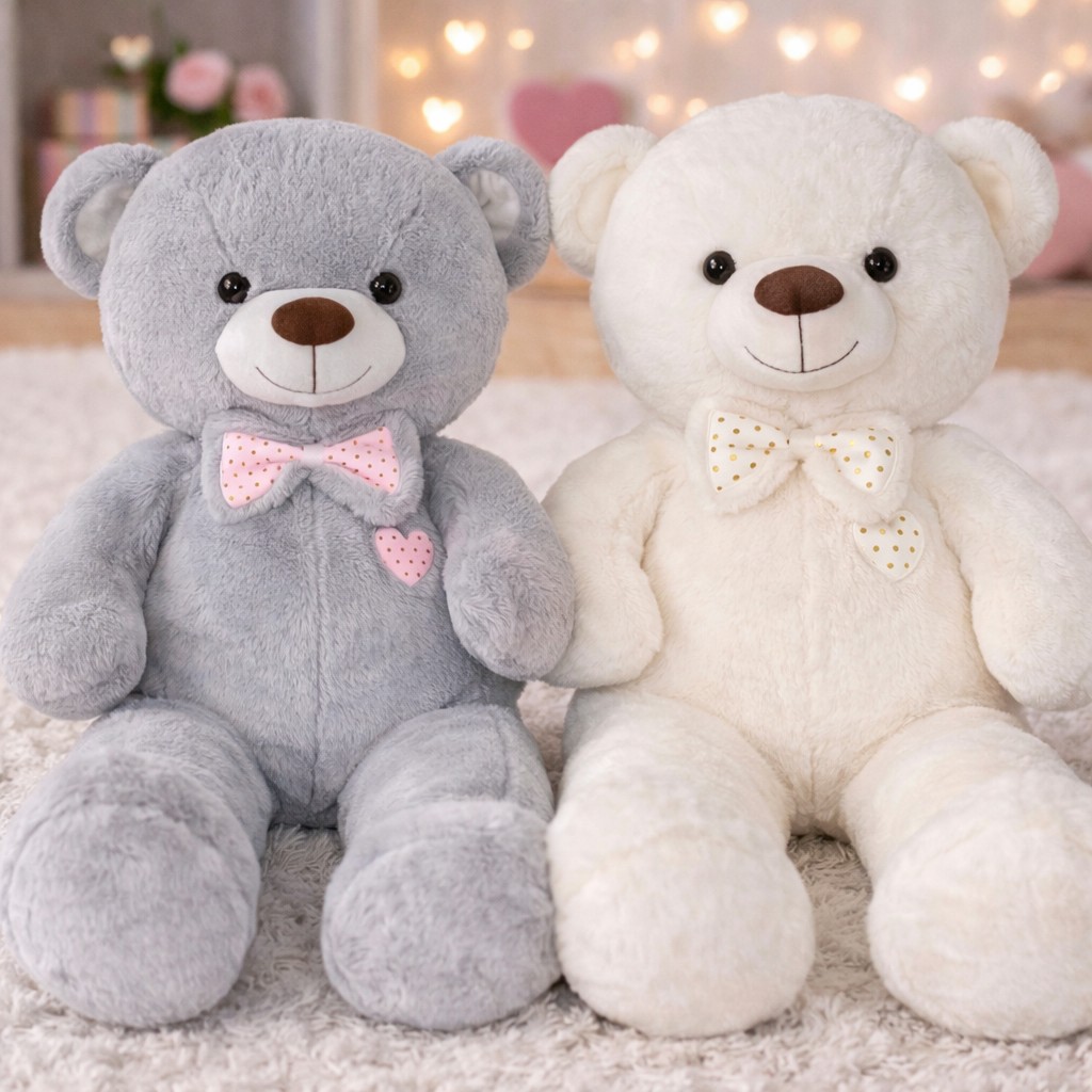 Duży Miś 2 kolory Love - 75/45cm