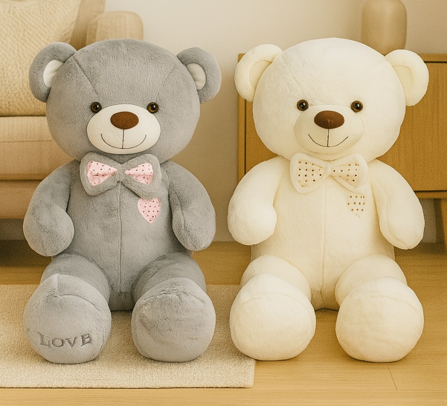 Duży Miś 2 kolory Love - 125/80cm