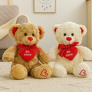 Miś Be Mine z sercem 2 kolory - 20cm