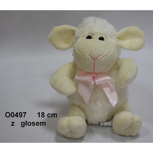 Owieczka z kokardą (Głos) - 18cm Owieczka z kokardą (Głos) - 18cm