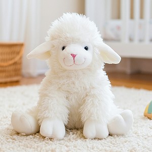 Owieczka Biała Siedząca Owca - 27cm