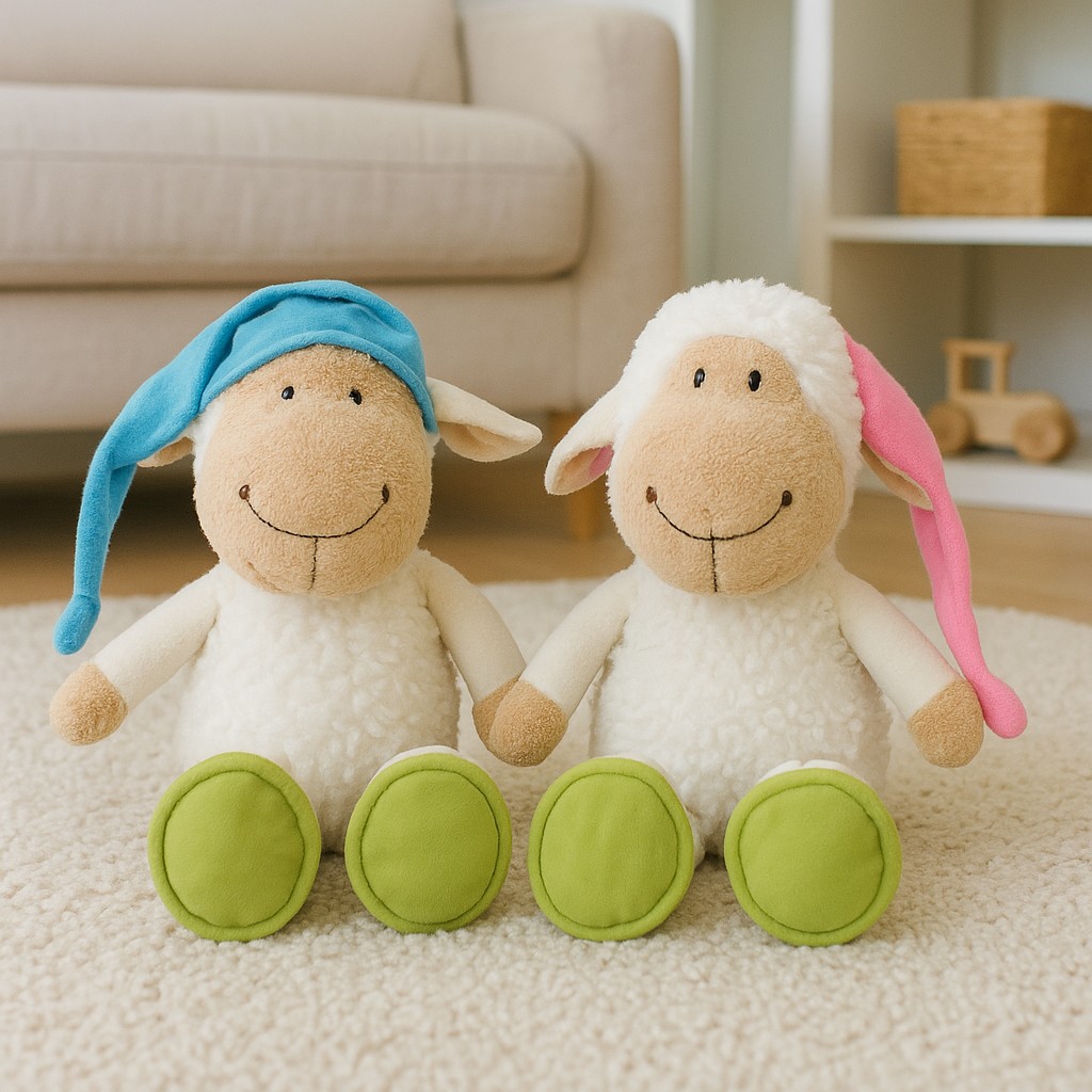 Owieczka Śpioszek w czapce 2 kolory Owca - 30cm