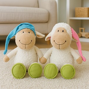 Owieczka Śpioszek w czapce 2 kolory Owca - 30cm