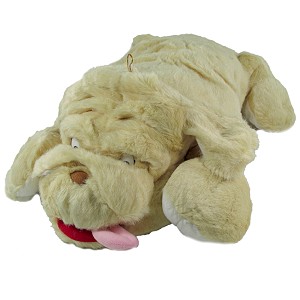 Piesek Leżący z wyciągniętym językiem - 55cm