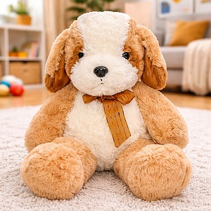 Bernardyn Piesek Siedzący Puchacz - 50cm