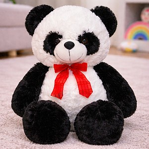 Miś Panda z kokardą - 75cm