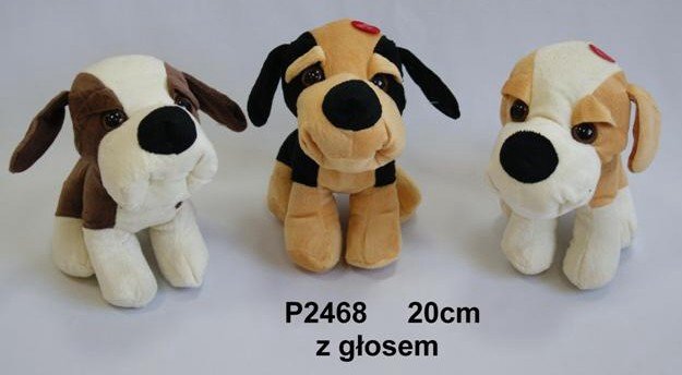 Pies 3 wzory (Głos) - 20cm