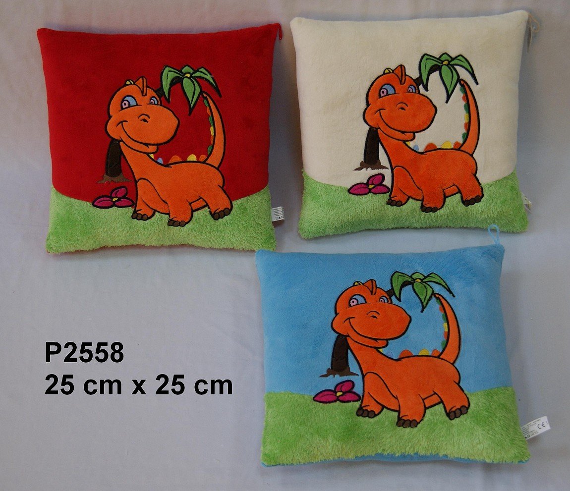 Poduszka Dinozaur 3 kolory - 25cm