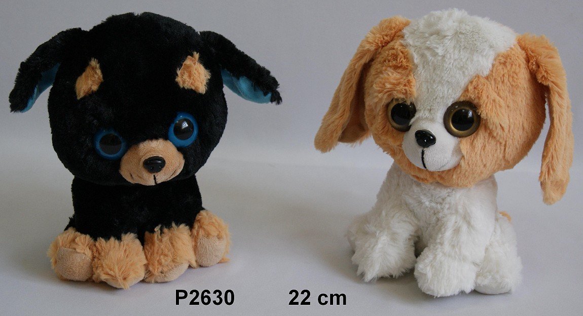 Pies 2 kolory Oczek - 22cm