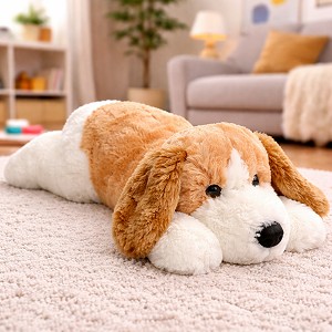 Piesek Miluś Leżący - 50cm