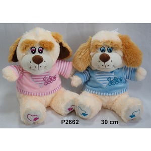 Pies Love Różowy / Niebieski - 30cm Pies Love Różowy / Niebieski - 30cm