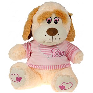 Pies Love Różowy - 43cm