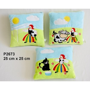 Poduszka Wieś Piłka / Krówka / Kotek - 25cm Poduszka Wieś Piłka / Krówka / Kotek - 25cm