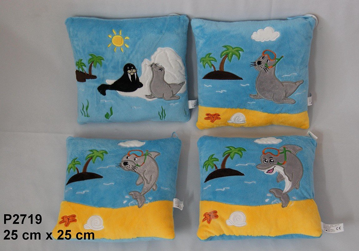 Poduszka Foka 4 wzory - 25cm