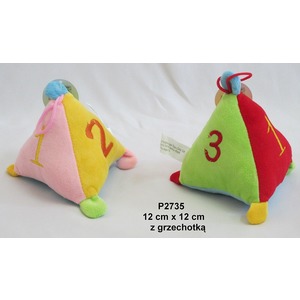 Kostka grzechotka 2 kolory (Gos) - 12cm