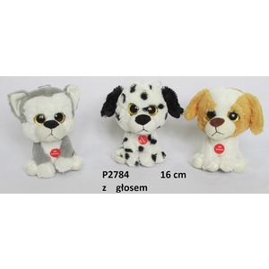 Pies Dalmatyńczyk / Husky / Beagle (Głos) - 16cm