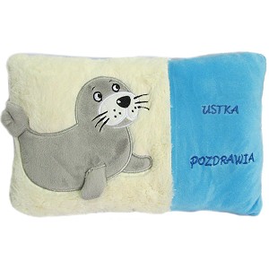 Poduszka Foka Ustka pozdrawia - 36cm