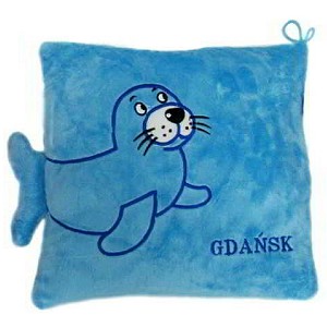 Poduszka Foka Gdańsk 2 kolory - 26cm