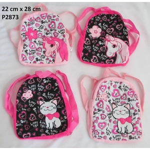 Plecak Jednoroec Konik Ko / Kotek 4 wzory - 28cm