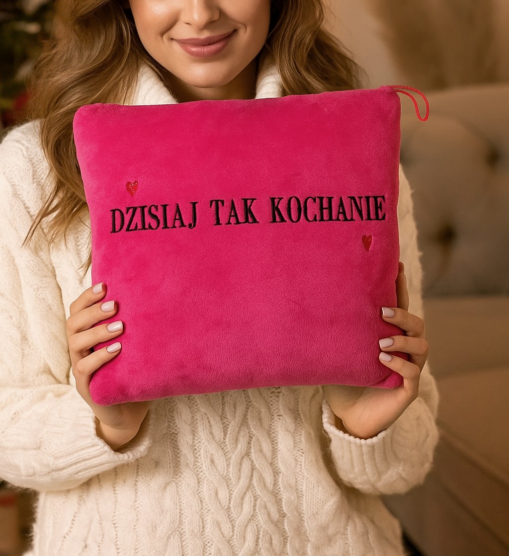Poduszka Dzisiaj Tak Kochanie (Dwustronna) - 25cm