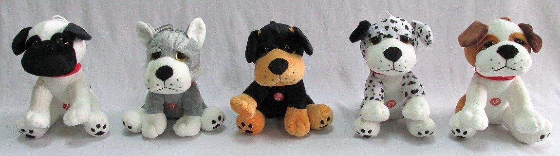 Piesek 5 wzorów (Głos) - 20cm