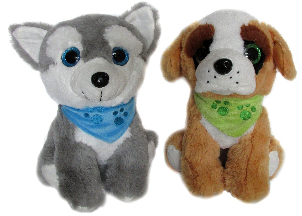 Pies Husky / Bernardyn (Głos) - 25cm