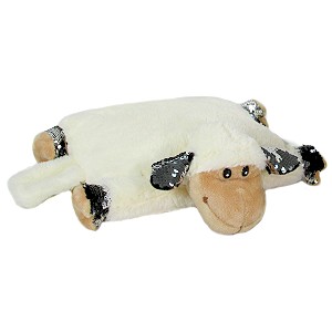 Poduszka Składana Owieczka z cekinami - 26cm Poduszka Składana Owieczka z cekinami - 26cm