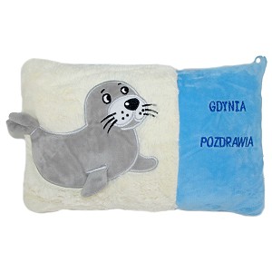 Poduszka Foka Gdynia pozdrawia - 36cm