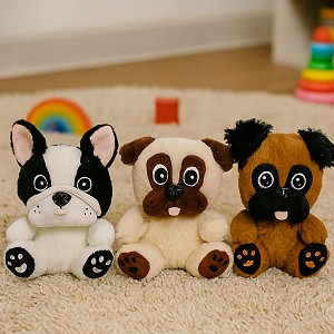 Pieski Siedzące 3 kolory - 20cm