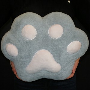 Poduszka Kotek Piesek Psia Kocia Łapka Szara Ocieplacz - 40cm