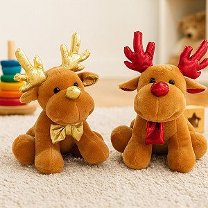 Łoś Renifer Świąteczny 2 kolory - 25cm