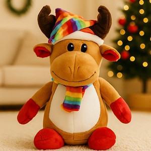 Renifer Łoś Świąteczny - 25cm
