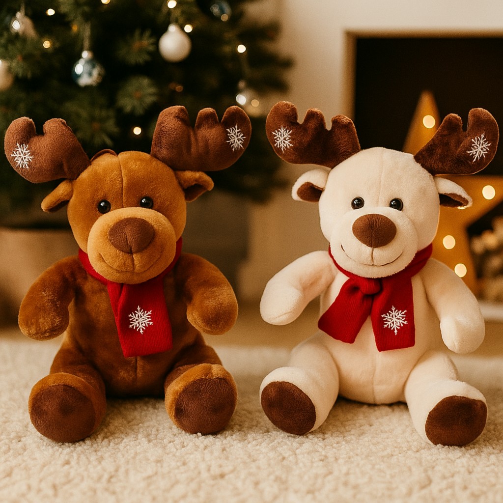 Renifer Świąteczny Łoś 2 kolory - 35cm