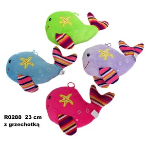 Rybka 4 kolory Ryba grzechotka (Głos) - 23cm Rybka 4 kolory Ryba grzechotka (Głos) - 23cm