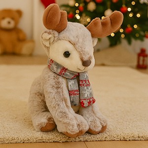 Renifer Łoś Świąteczny tradycyjny - 22cm