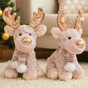 Łoś Renifer Świąteczny - 24cm