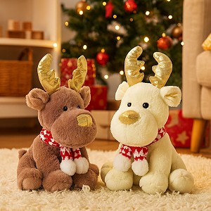 Łoś Renifer Świąteczny 2 kolory - 20cm OSTATNIE 7 SZTUK