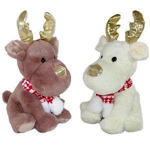 Łoś Renifer Świąteczny 2 kolory - 30cm
