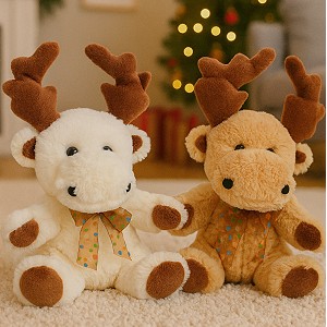 Łoś Renifer Świąteczny 2 kolory - 17cm