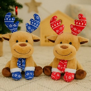 Renifer Łoś Świąteczny 2 kolory - 15cm