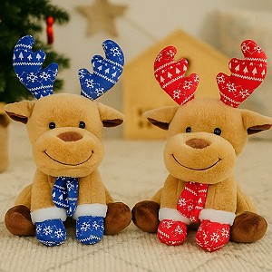 Renifer Łoś Świąteczny 2 kolory - 20cm