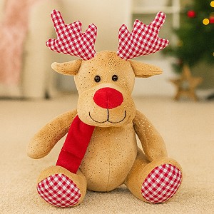 Łoś Renifer Świąteczny - 19cm