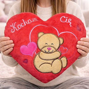 Poduszka Kocham Cię Miś Serce - 30cm