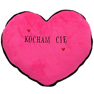 Poduszka Serce Kocham Cię - 43cm