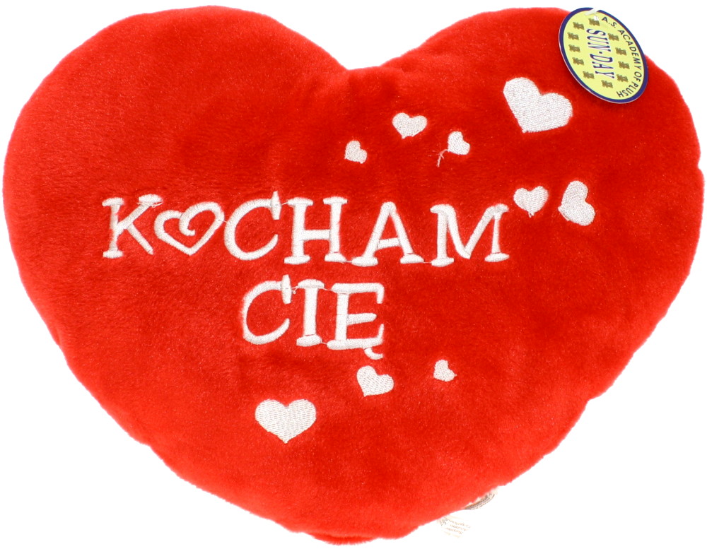 Maskotka, pluszak Poduszka Serce Kocham Cię - 30cm - Najlepsze ceny i