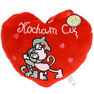 Poduszka kotek Serce Gigant Kocham Cię kot - 80cm Poduszka kotek Serce Gigant Kocham Cię kot - 80cm