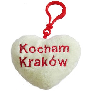 Brelok Serce Kocham Krakw - 8cm