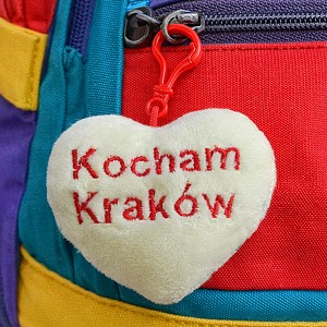 Brelok Serce Kocham Kraków - 8cm