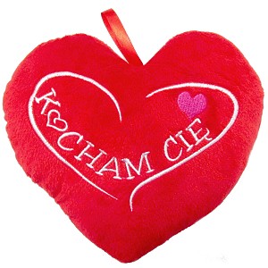 Poduszka serce Kocham Cię - 20cm