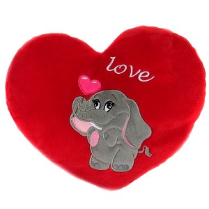 Poduszka serce słoń Love - 37cm